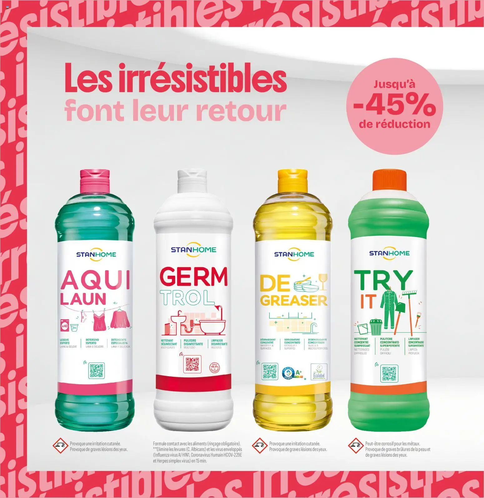 Prévisualisation de Stanhome catalogue du magasin Stanhome formulaire valide 31/08/2026 - Lessive, Dégraissant, Aliments