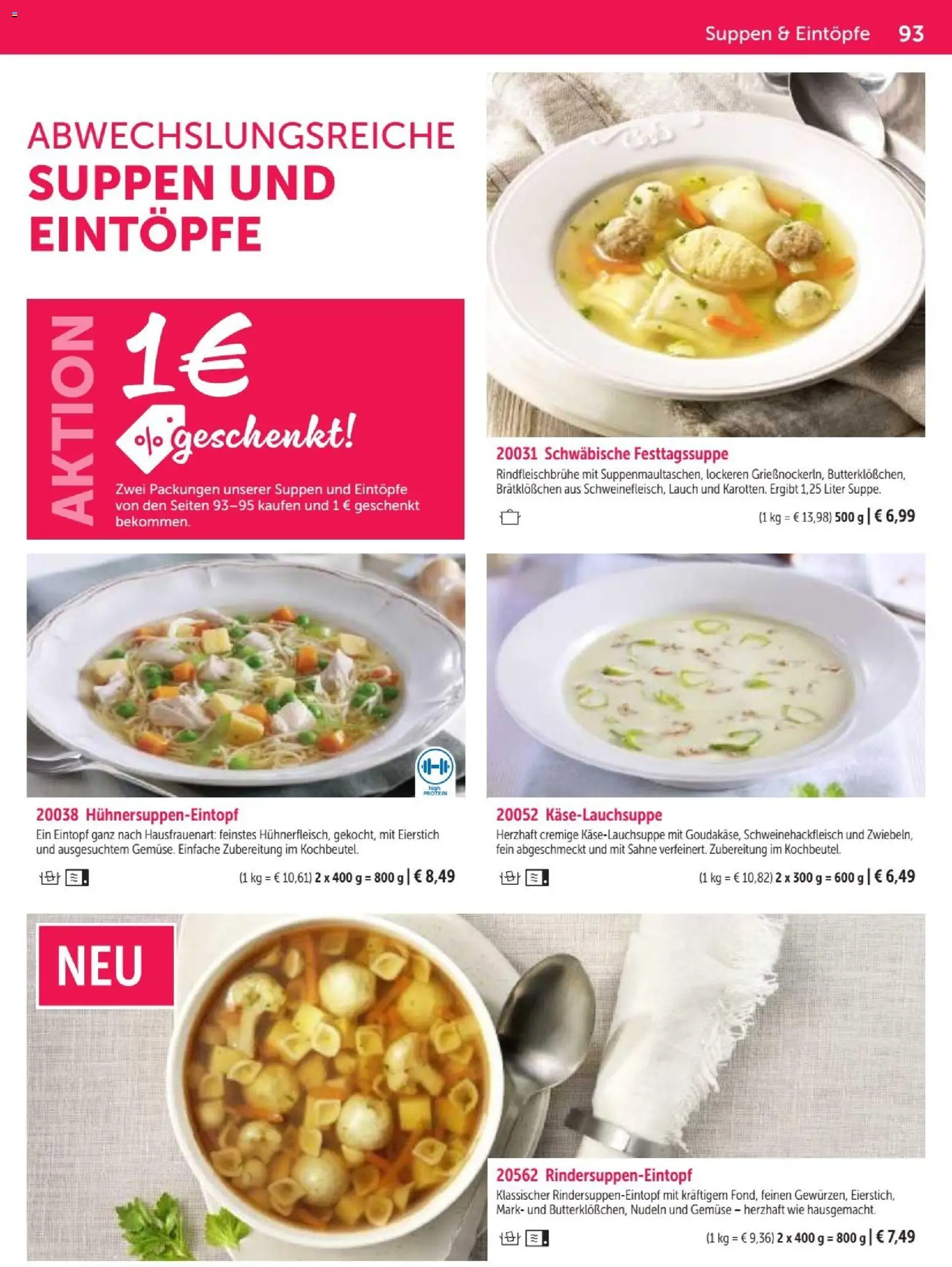 Vorschau von dem Prospekt des Geschäftes Bofrost, gültig ab dem 07.09.2026 - Gemüse, Nudeln, Lauch, Sahne