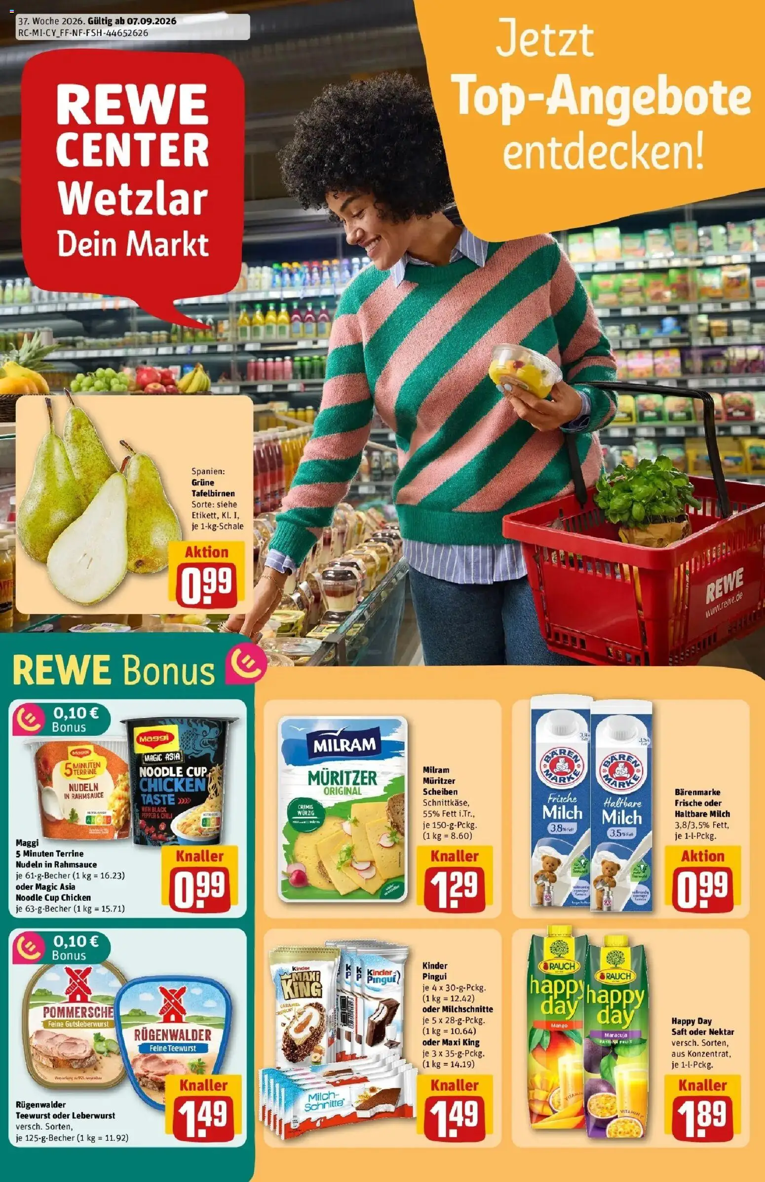 Vorschau von dem Prospekt des Geschäftes Rewe, gültig ab dem 07.09.2026