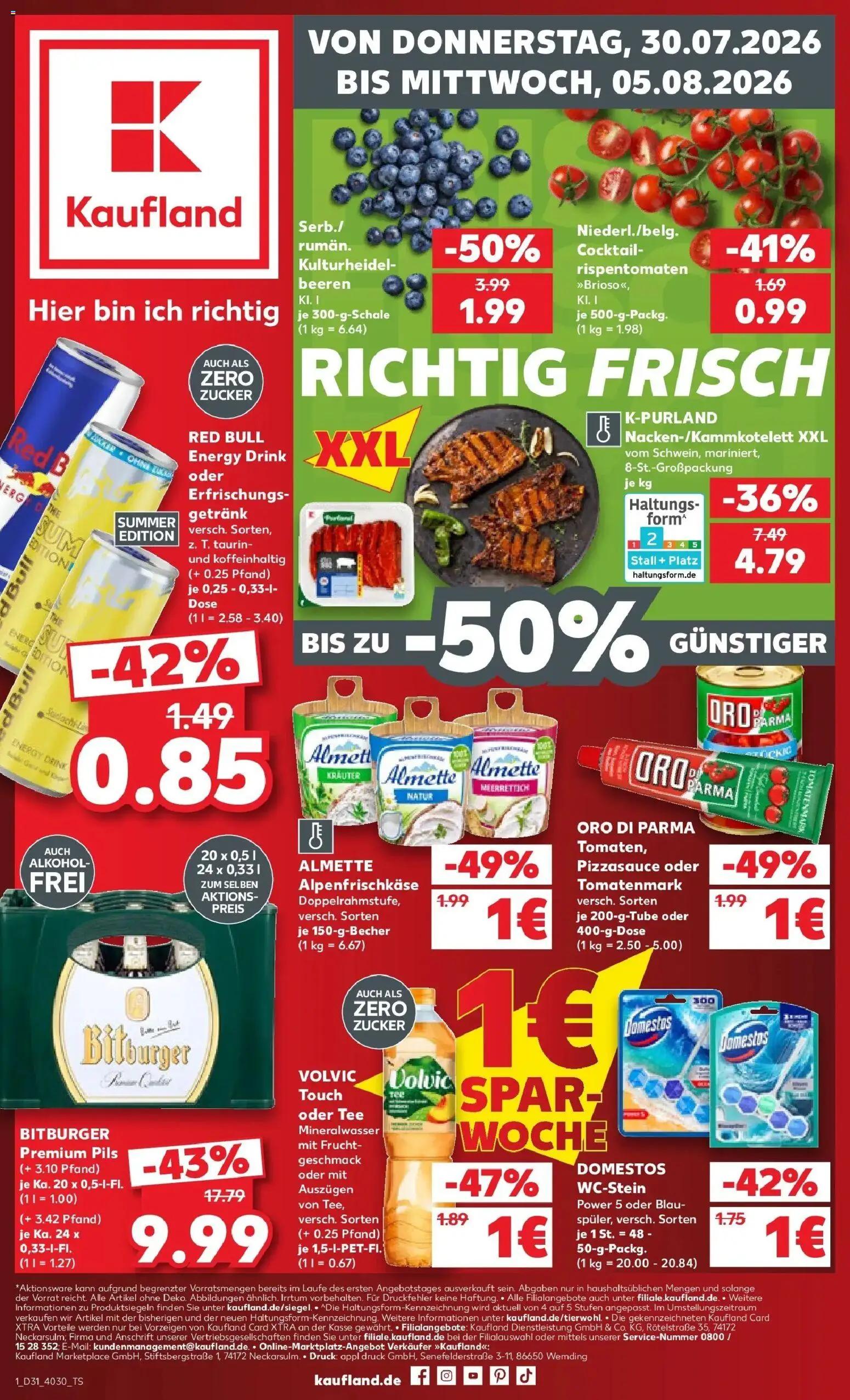 Vorschau von dem Prospekt des Geschäftes Kaufland, gültig ab dem 30.07.2026