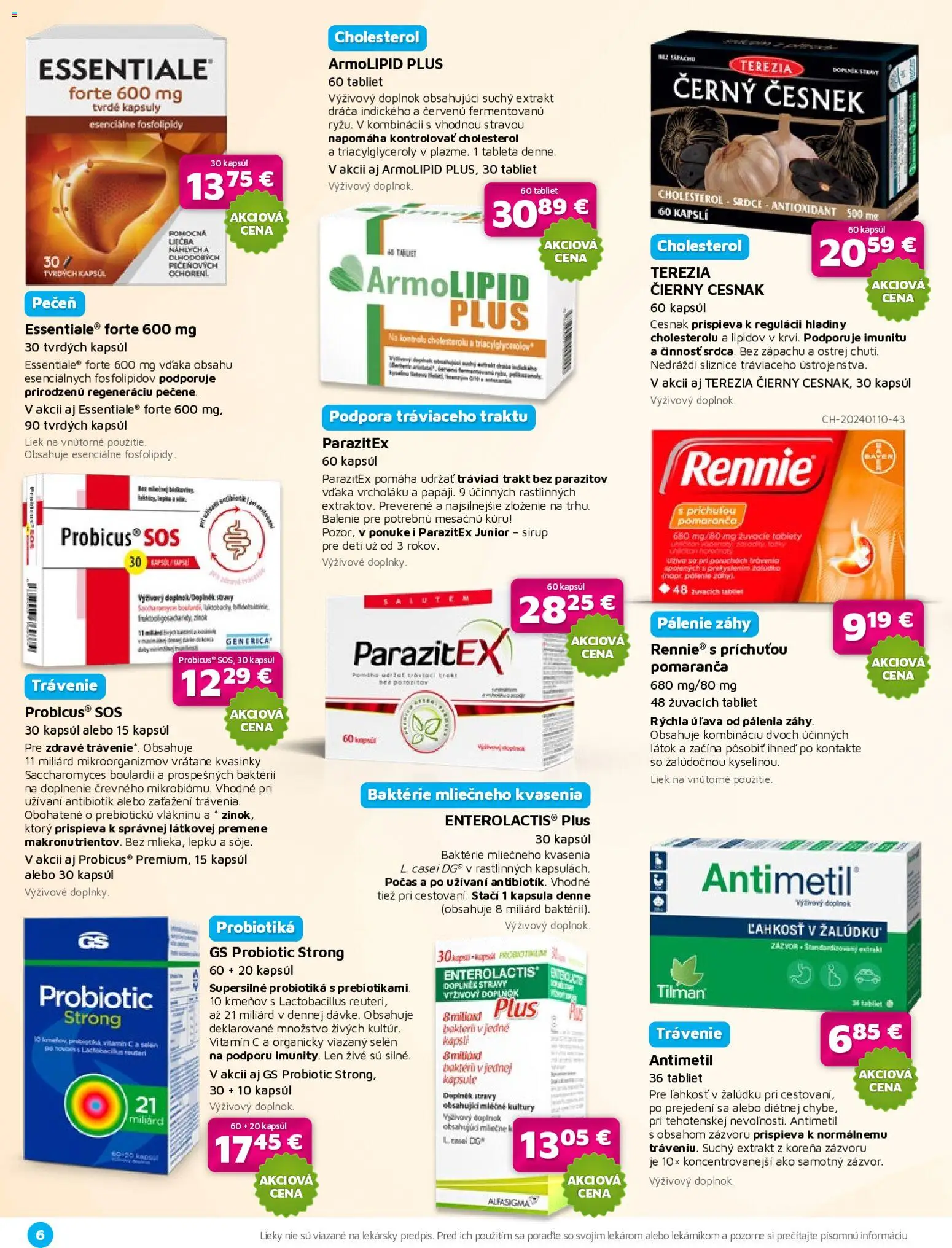 Náhľad Plus lekáreň letáku platného od 01.10.2026 - Pečeň, Cesnak, Sirup, Zázvor, Kapsule