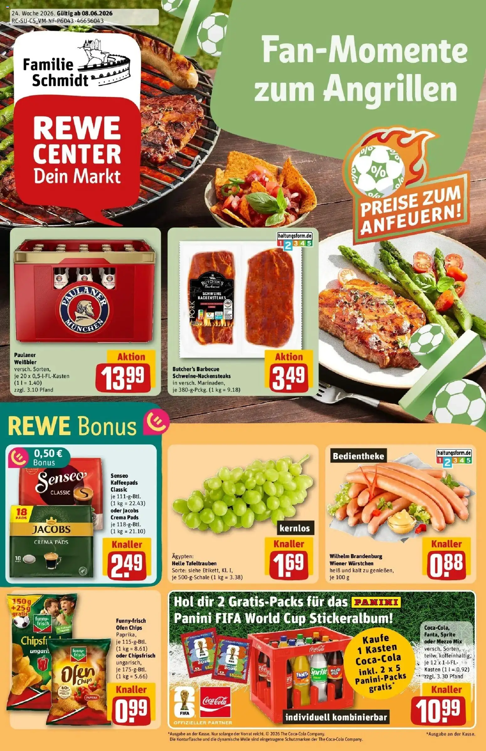 Vorschau von dem Prospekt des Geschäftes Rewe, gültig ab dem 08.06.2026