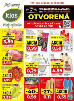 Náhľad Klas letáku platného od 29.06.2026