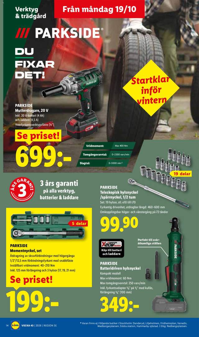 Nytt Lidl reklamblad från 19/10
