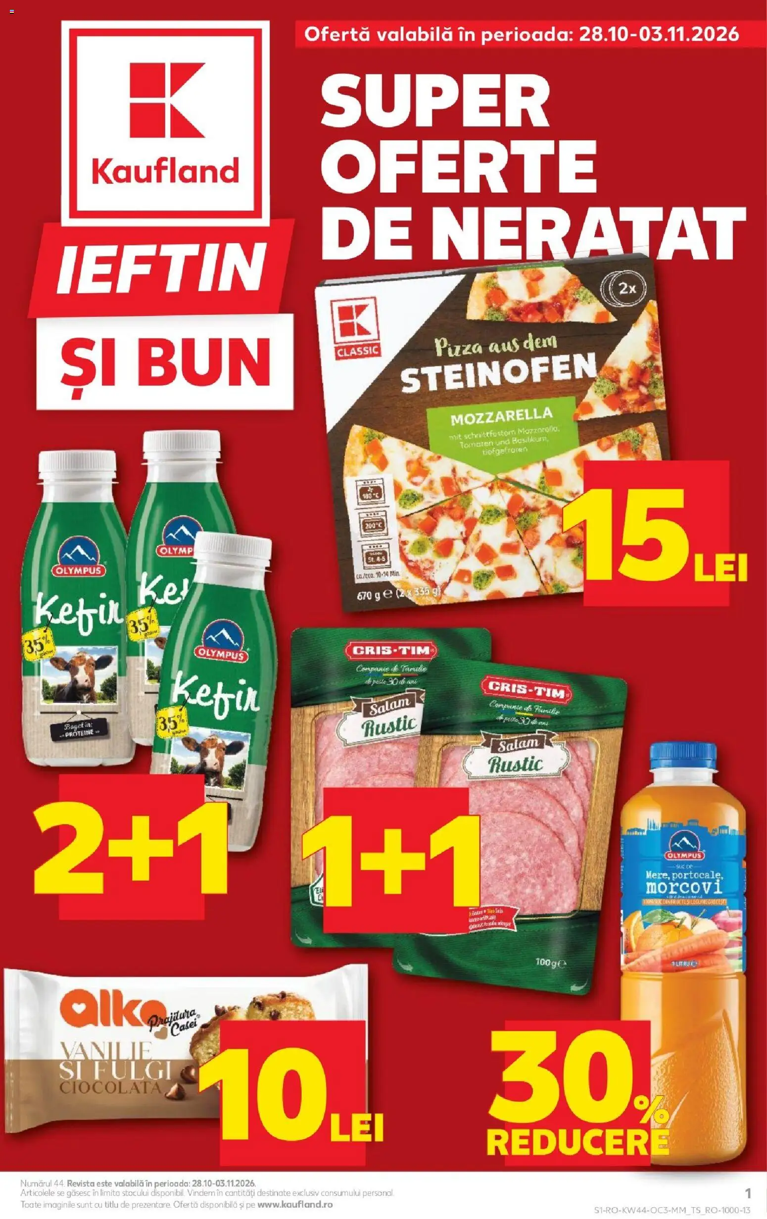Catalog Kaufland de la 28.10.2026 - Revista "Kaufland Zalau" - Pagină 1
