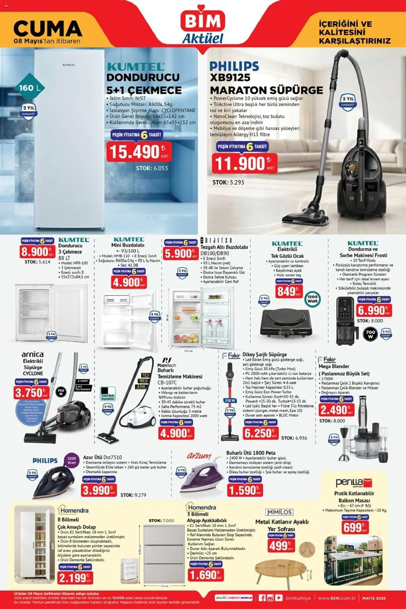 BİM BİM - Katalog Cuma 08.05.2026 - Broşürünün önizlemesi