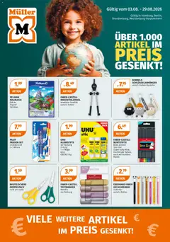 Vorschau von dem Prospekt des Geschäftes Müller, gültig ab dem 03.08.2026