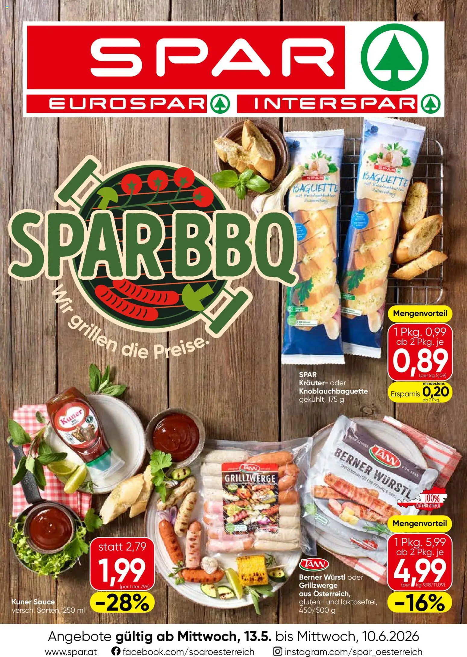 Vorschau der Angebote: Spar Spar Grillen gültig ab 13.05.2026