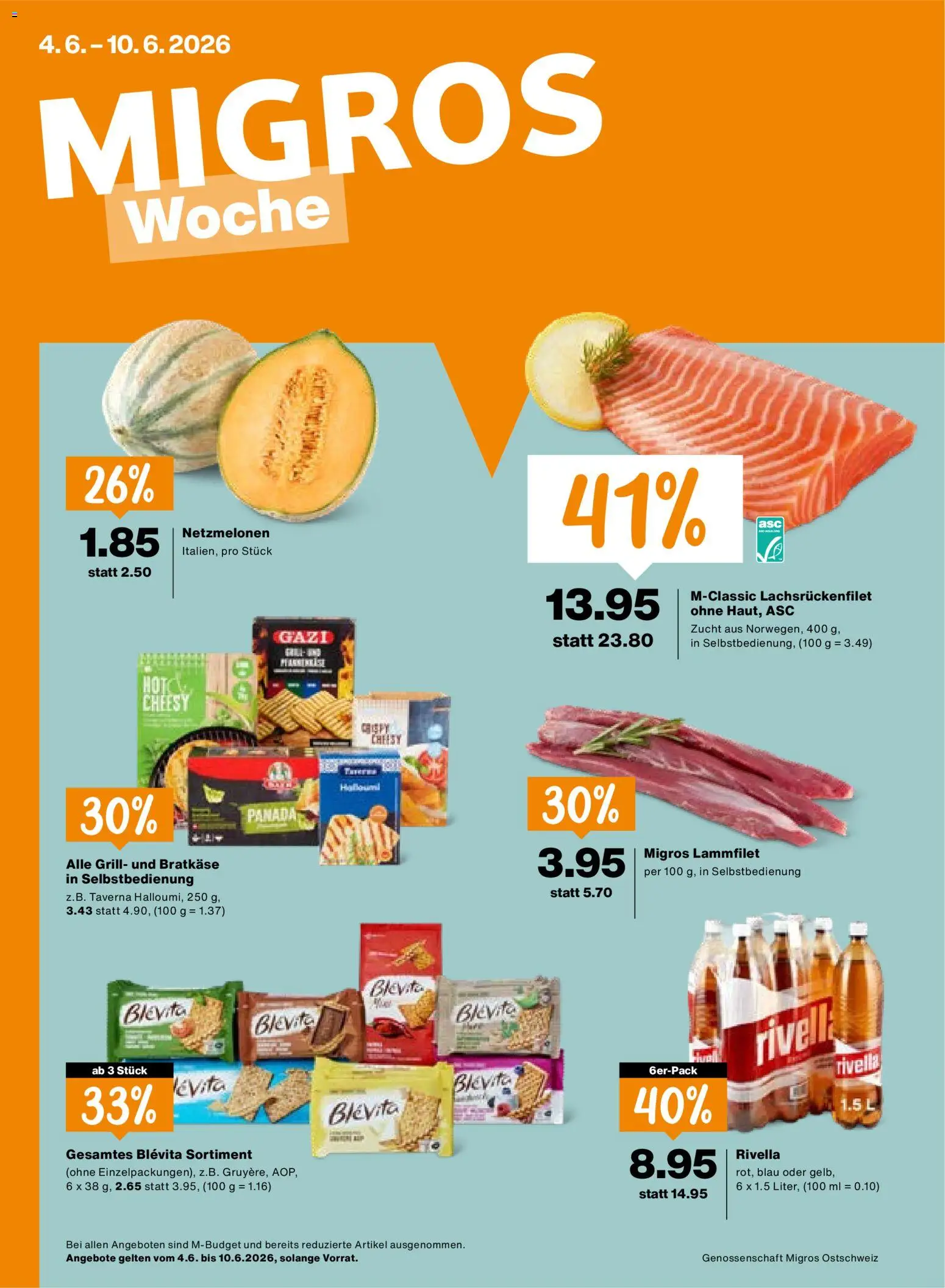 Vorschau des Merkblatts Migros aktionen vom Shop Migros gültig von 04.06.2026 bis 10.06.2026