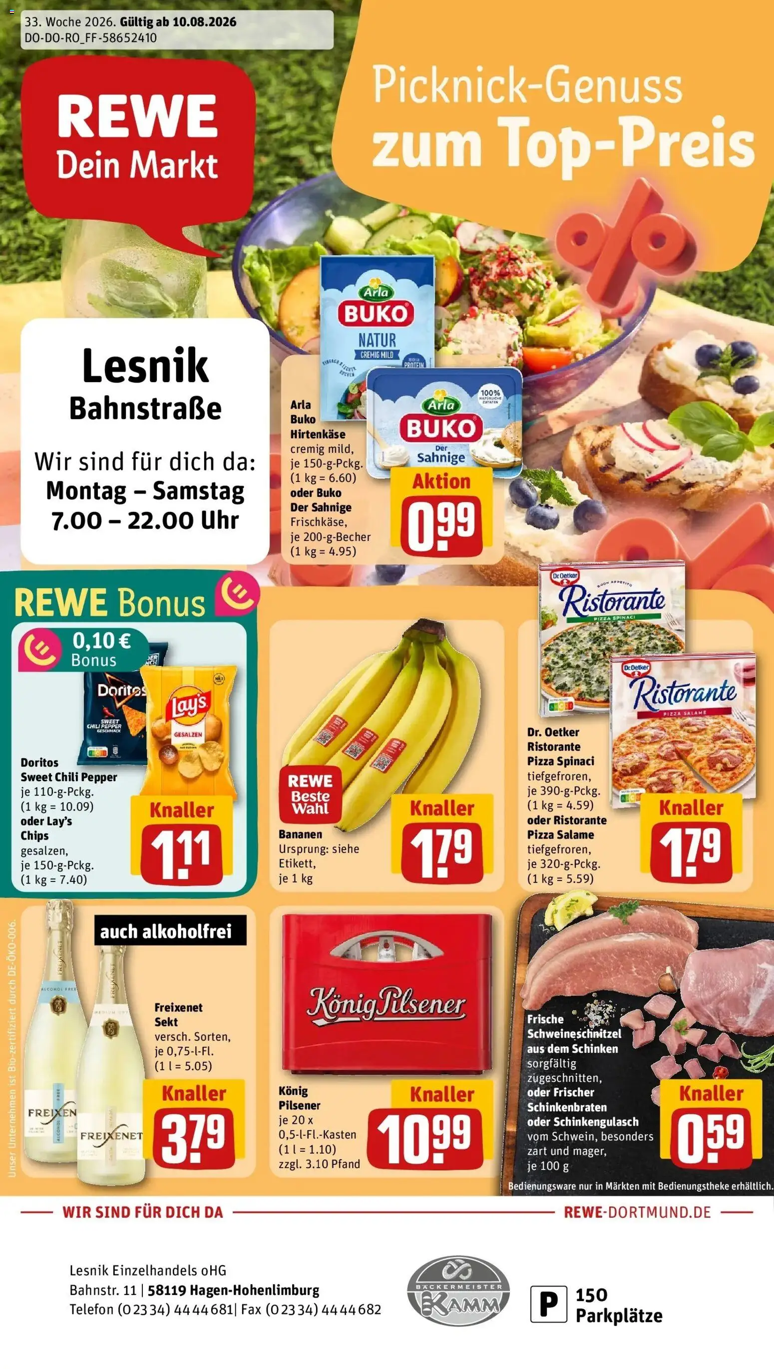 Vorschau von dem Prospekt des Geschäftes Rewe, gültig ab dem 10.08.2026