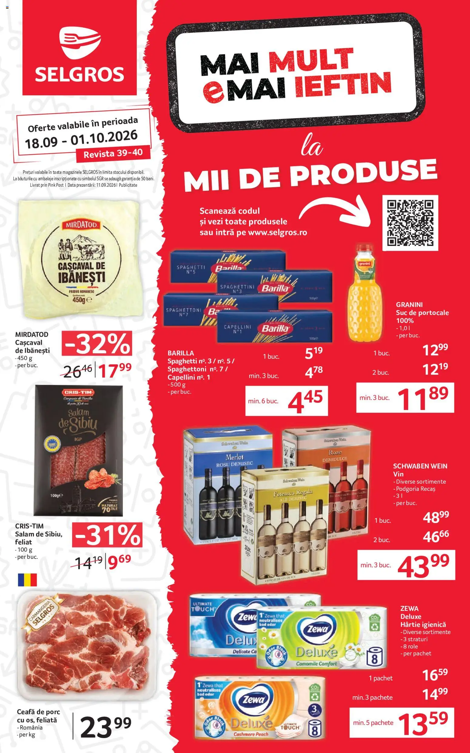 Previzualizarea de cataloage: Selgros Selgros Catalog Magazine Mici valabil de la 18.09.2026