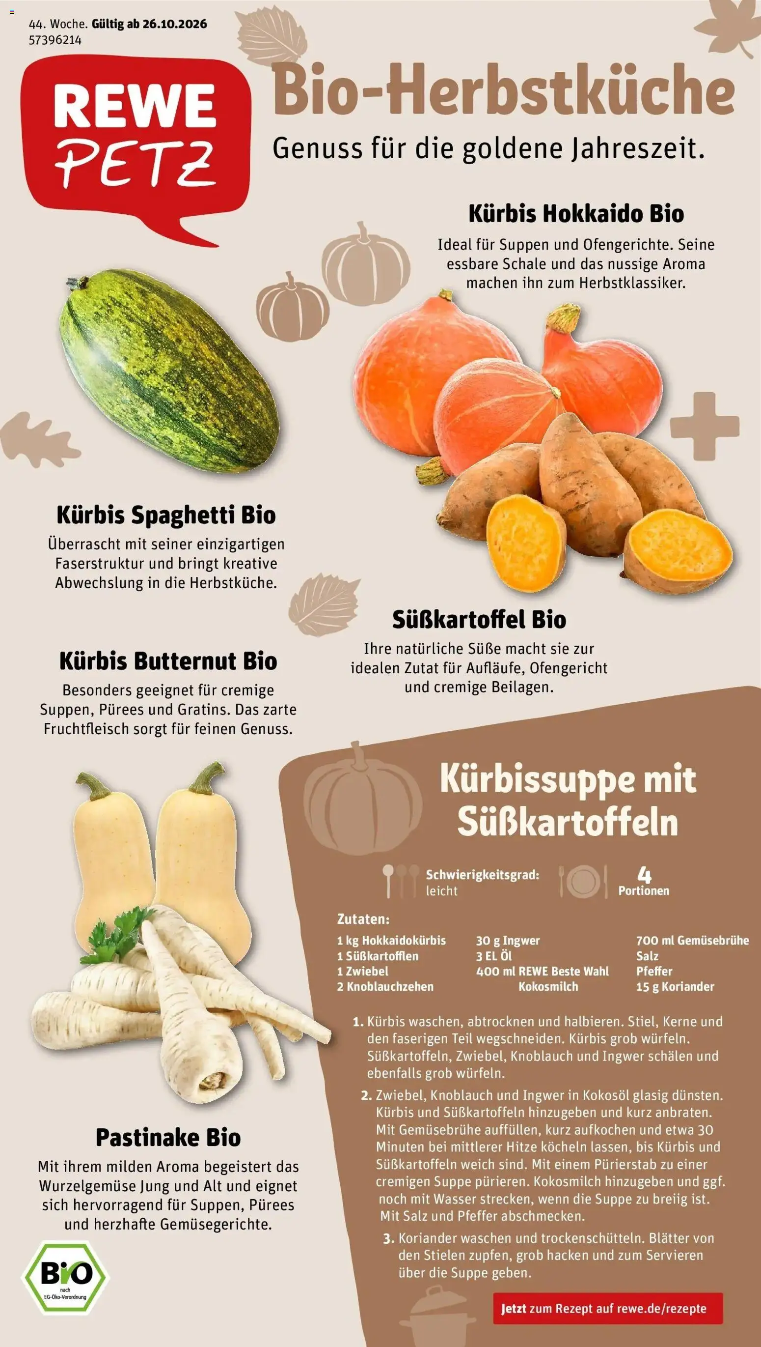 Vorschau von dem Prospekt des Geschäftes Rewe, gültig ab dem 26.10.2026