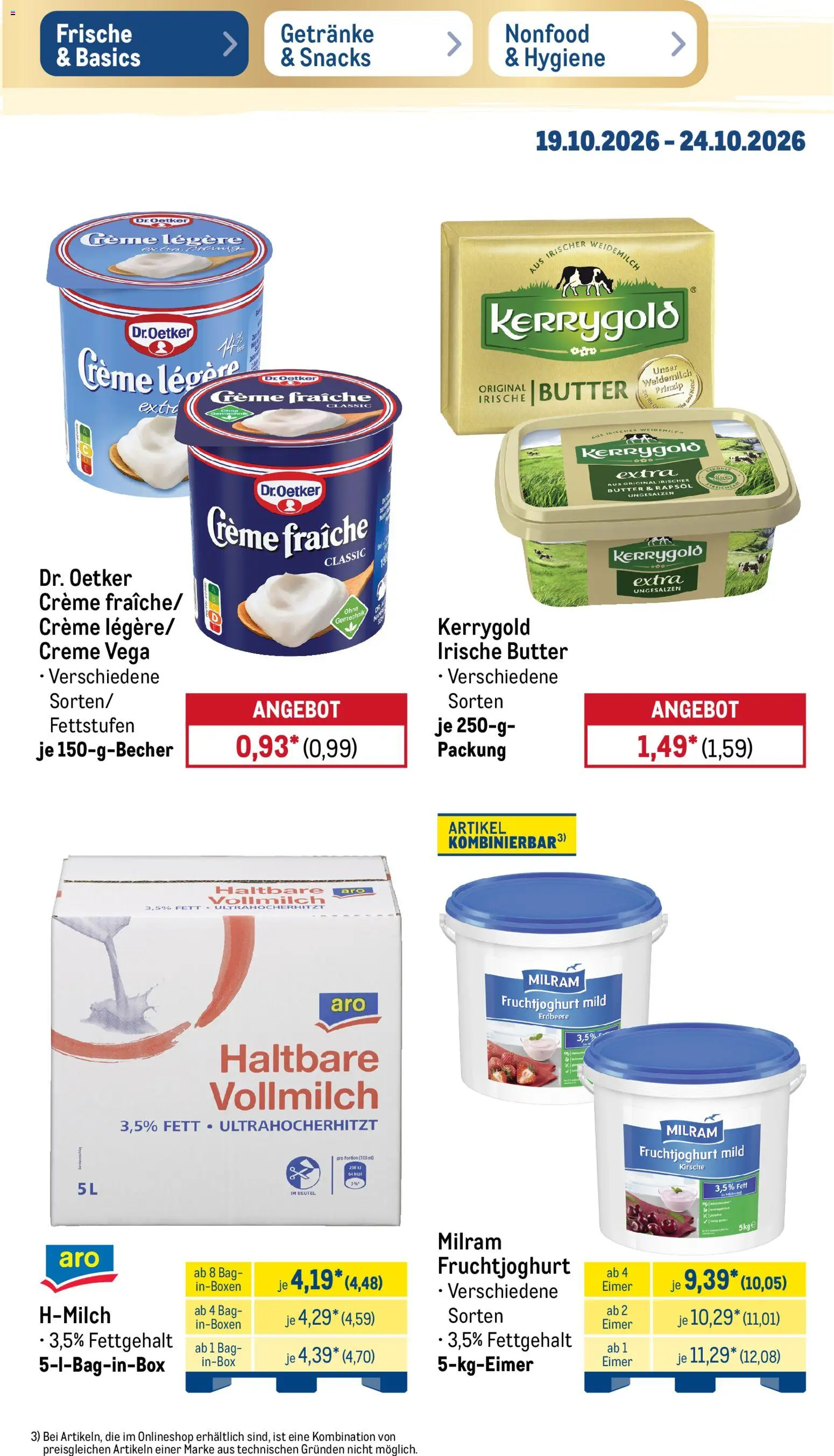 Vorschau von dem Prospekt des Geschäftes Metro, gültig ab dem 19.10.2026 - Mango, Eis, Mochi, Champignons, Eiscreme