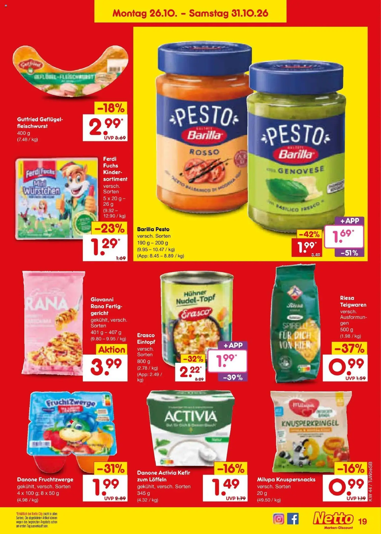 Vorschau von dem Prospekt des Geschäftes Netto Marken-Discount, gültig ab dem 26.10.2026