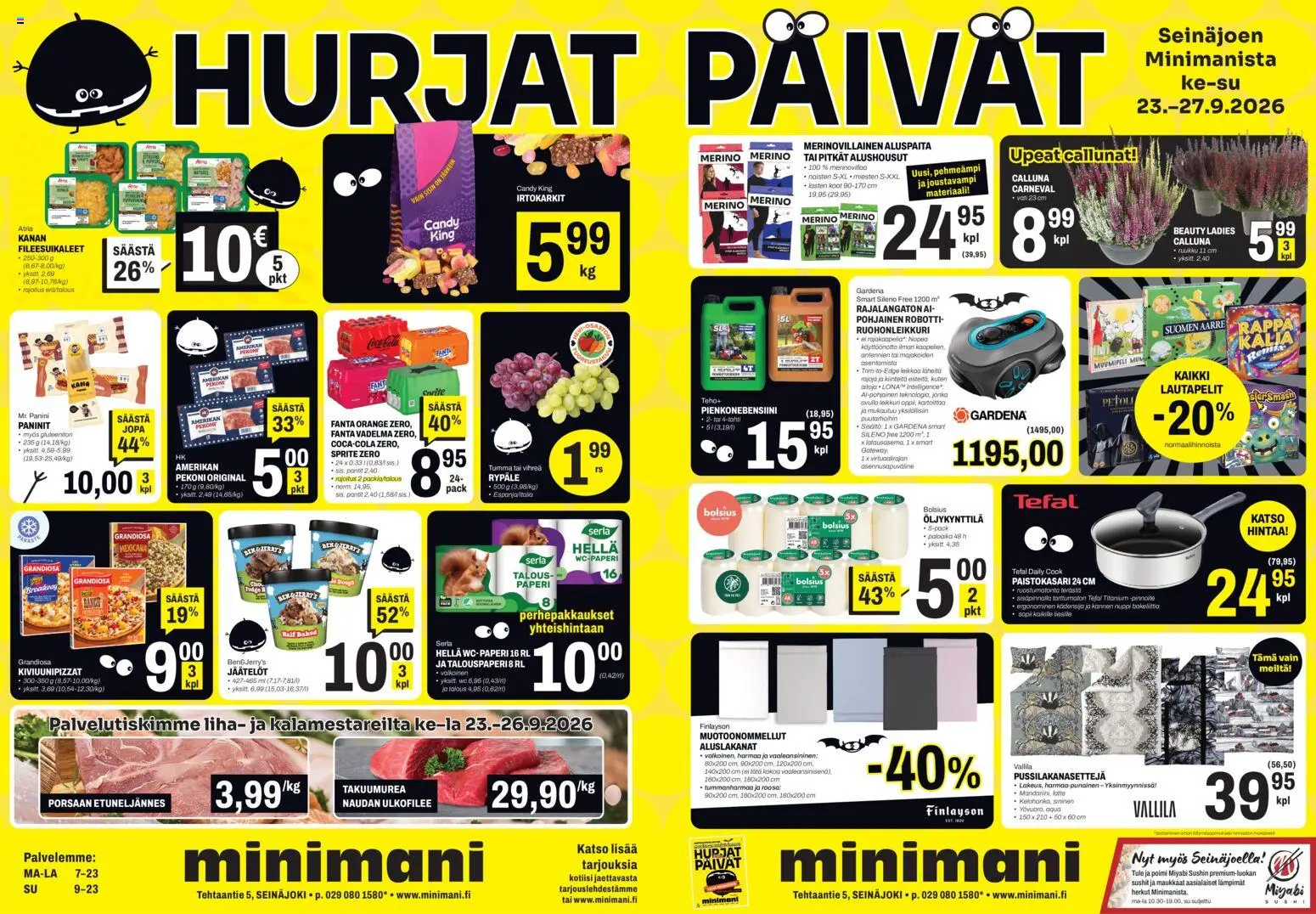 Kaupan Minimani Minimani tarjoukset Seinäjoki esikatselu, voimassa 23/09/2026