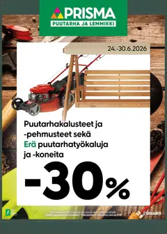 Kaupan Prisma Prisma puutarha ja lemmikki ilmoitukset esikatselu, voimassa 24/06/2026