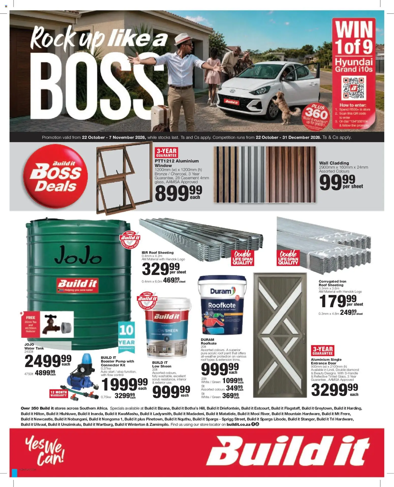 Preview of Build It flyer valid from 22/10/2026 - Water, Paint, Iron, Scrub, Tank, Cladding, Connector
