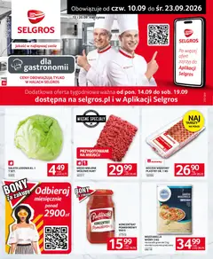 Pogląd gazetki "Selgros cash&carry gazetka - Oferta dla gastronomii" ze sklepu Selgros cash&carry ważnej od 10.09.2026