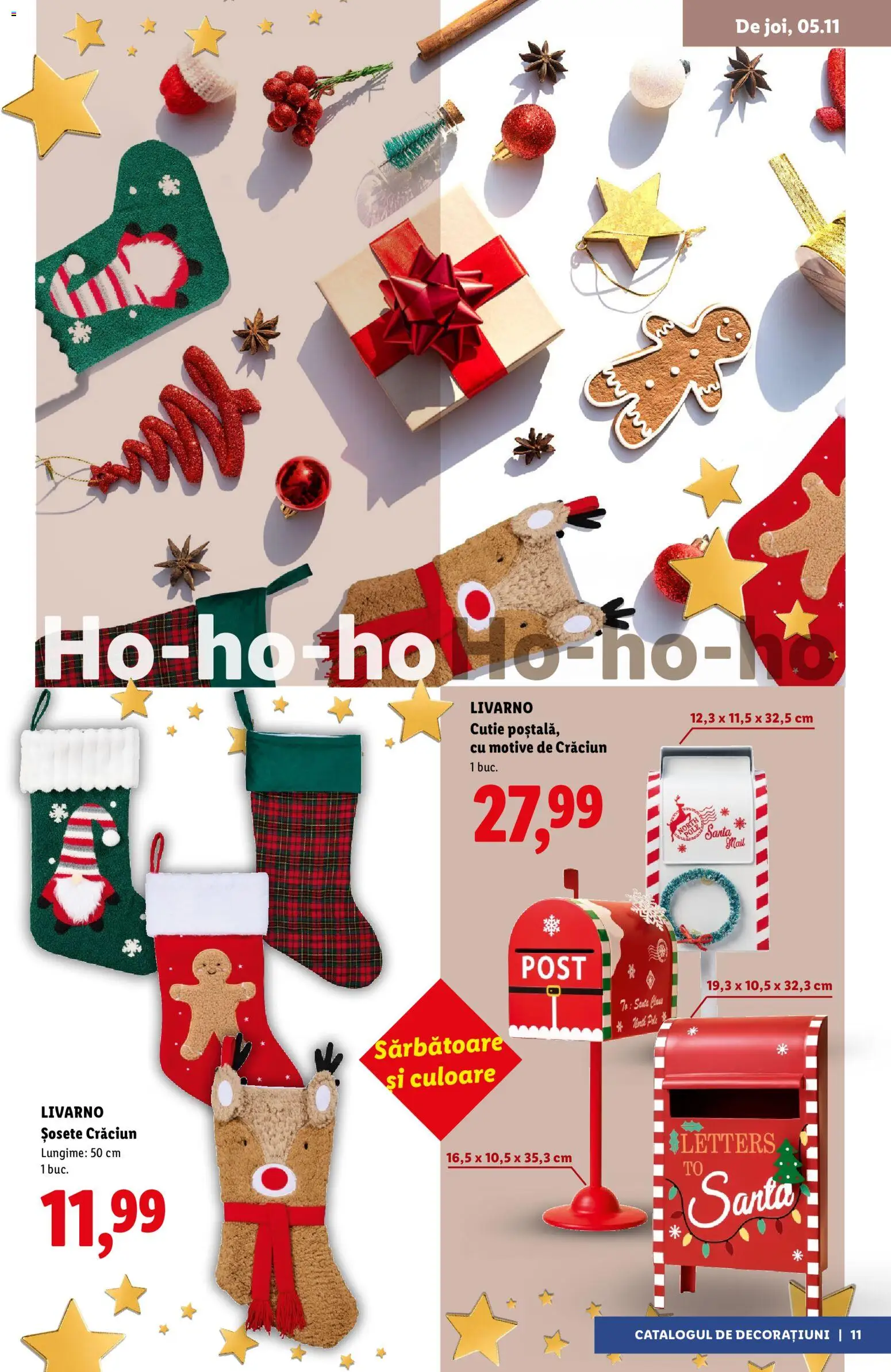 Previzualizarea de cataloage: Lidl Lidl Catalog Decorațiuni valabil de la 05.11.2026 - Șosete, Cutie