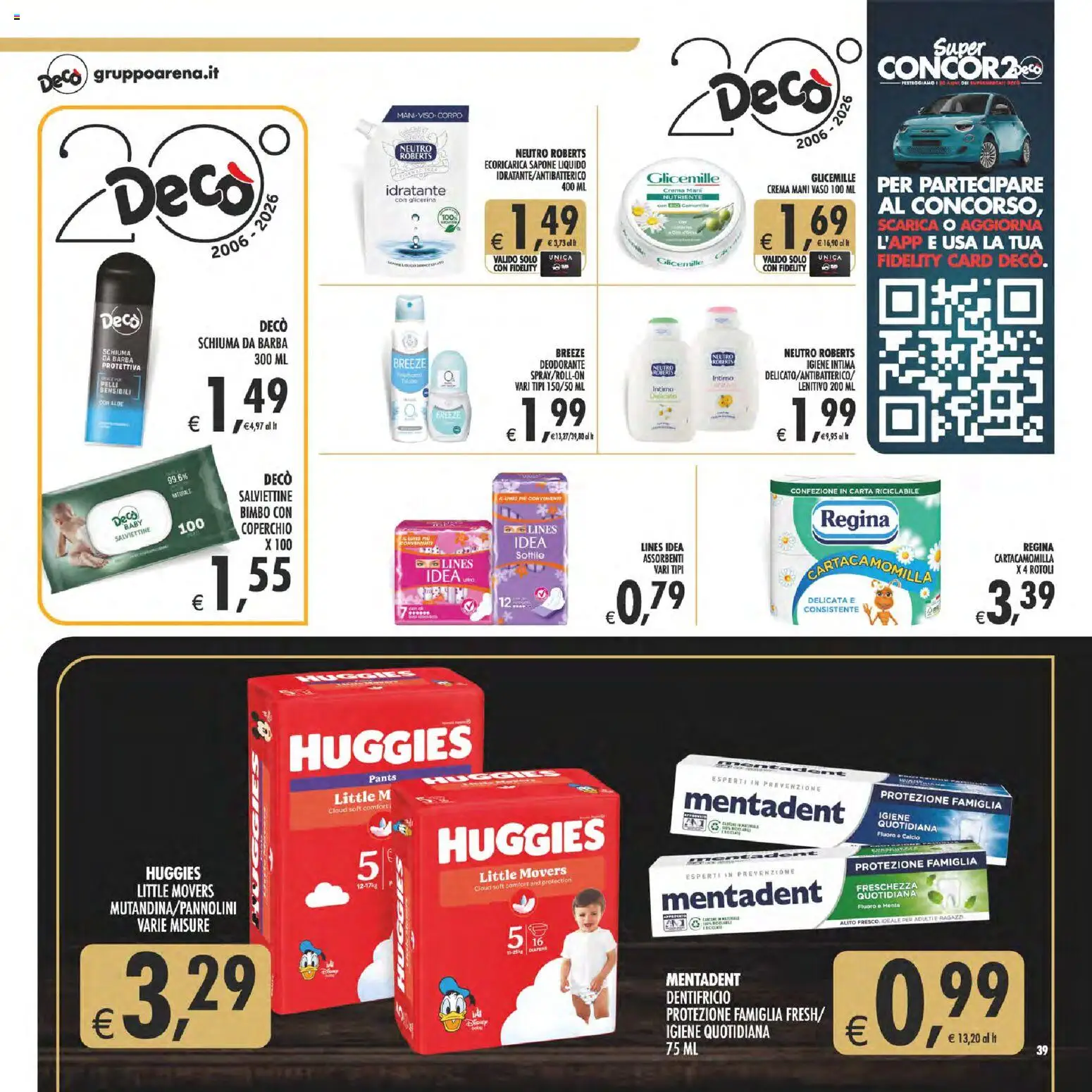 Anteprima dell'opuscolo Decò volantino Gourmet Sicilia dal negozio Decò valido da 23/10/2026 - Crema, Deodorante, Intimo, Sapone, Assorbenti, Schiuma da barba, Coperchio, Igiene intima