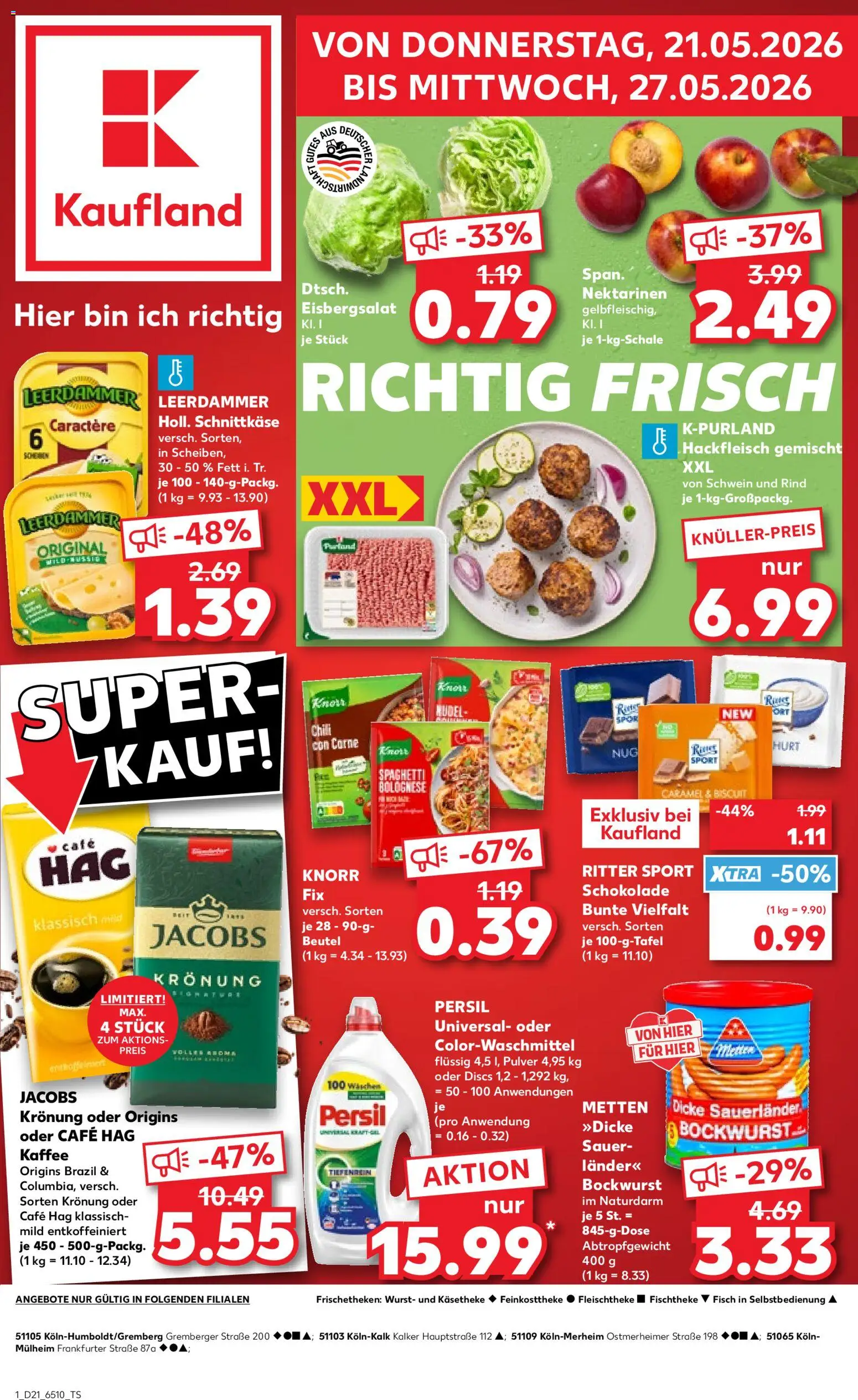 Vorschau von dem Prospekt des Geschäftes Kaufland, gültig ab dem 21.05.2026