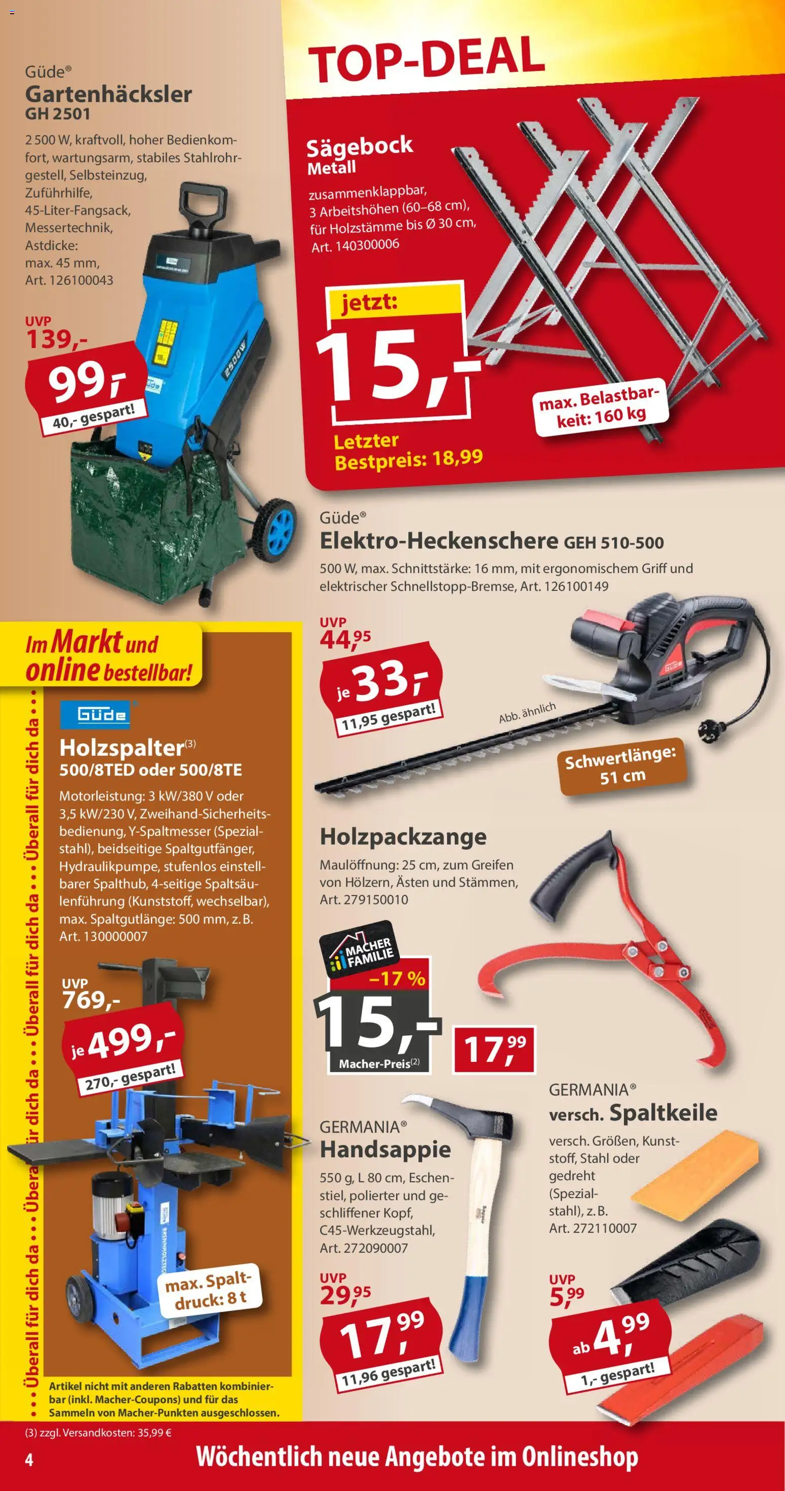 Vorschau von dem Prospekt des Geschäftes Sonderpreis Baumarkt, gültig ab dem 12.09.2026