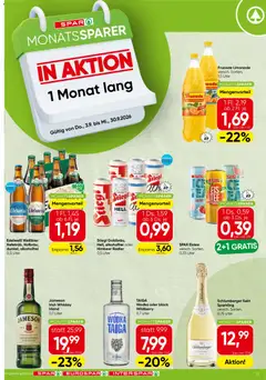 Vorschau der Angebote: Spar Spar Monatssparer gültig ab 03.09.2026