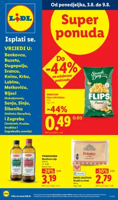 Pregled letka Lidl Super ponuda trgovine Lidl vrijedi od 03.08.2026