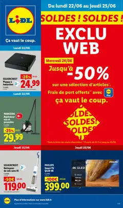 Prévisualisation de LIDL catalogue les bonnes affaires Exclu Web du magasin LIDL formulaire valide 22/06/2026