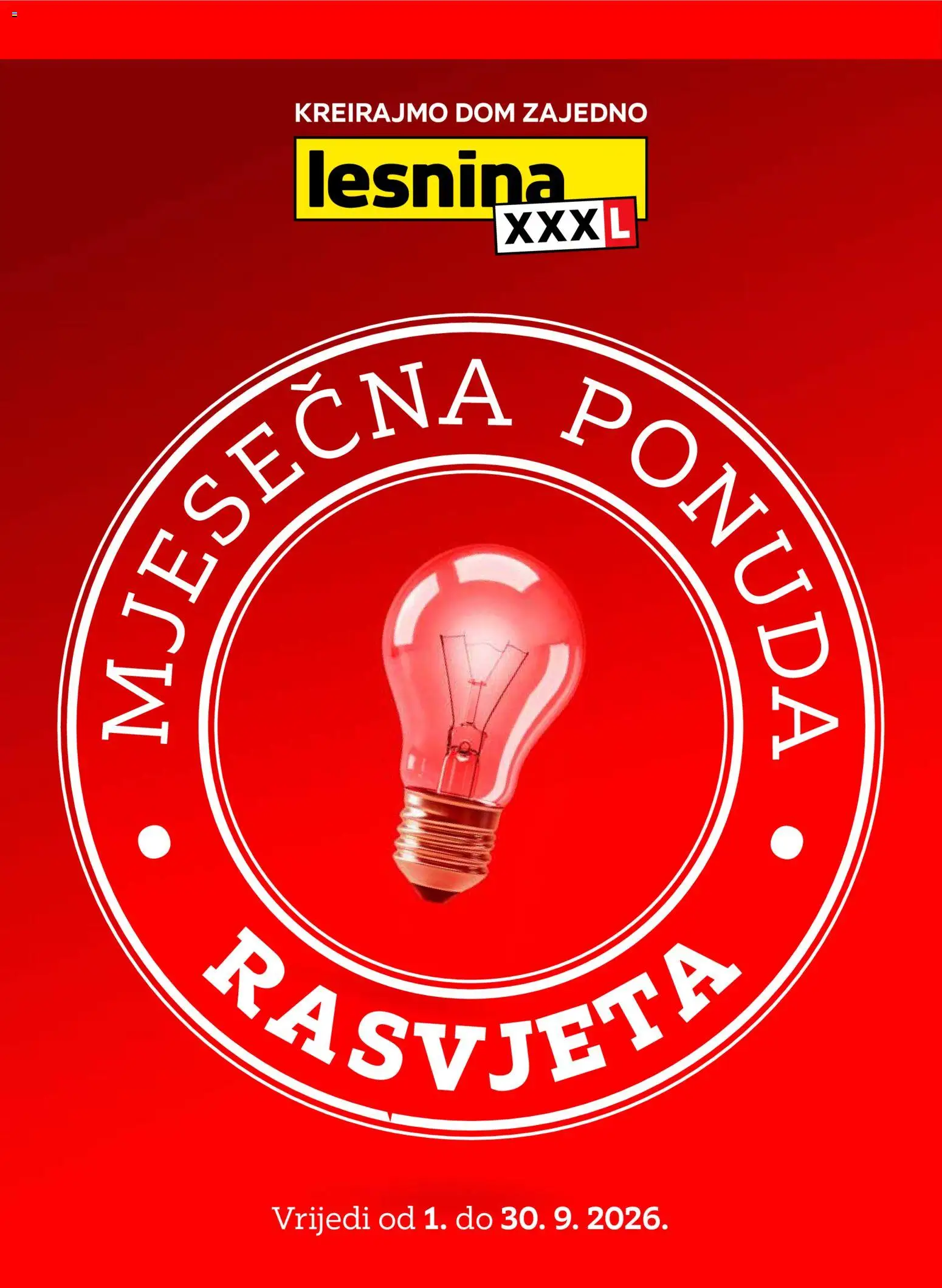 Pregled letka Lesnina Katalog trgovine Lesnina vrijedi od 01.09.2026
