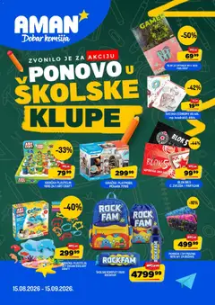 Pregled Aman kataloga - važi od 15.08.2026