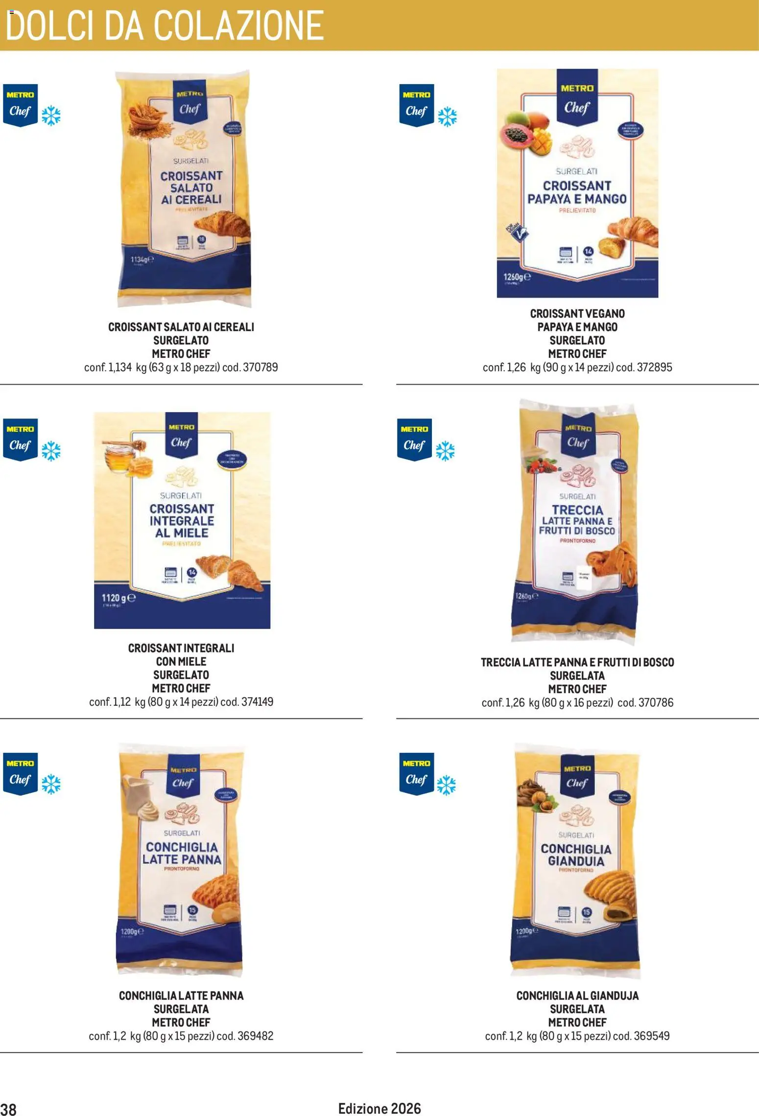 Anteprima dell'opuscolo Metro volantino Hotel dal negozio Metro valido da 31/08/2026 - Mango, Miele, Latte, Dolci, Croissant, Cereali, Frutti di bosco, Panna