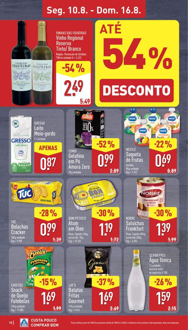 Novo folheto Aldi a partir de 10/08