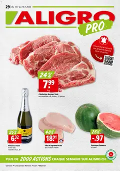 Vorschau des Merkblatts Aligro aktionen Chavannes, Matran, Genève, Sion vom Shop Aligro gültig von 13.07.2026 bis 18.07.2026