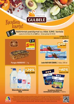 Gulbele parduotuvės leidinio Gulbele leidinys galiojančio nuo 2026.08.13 peržiūra