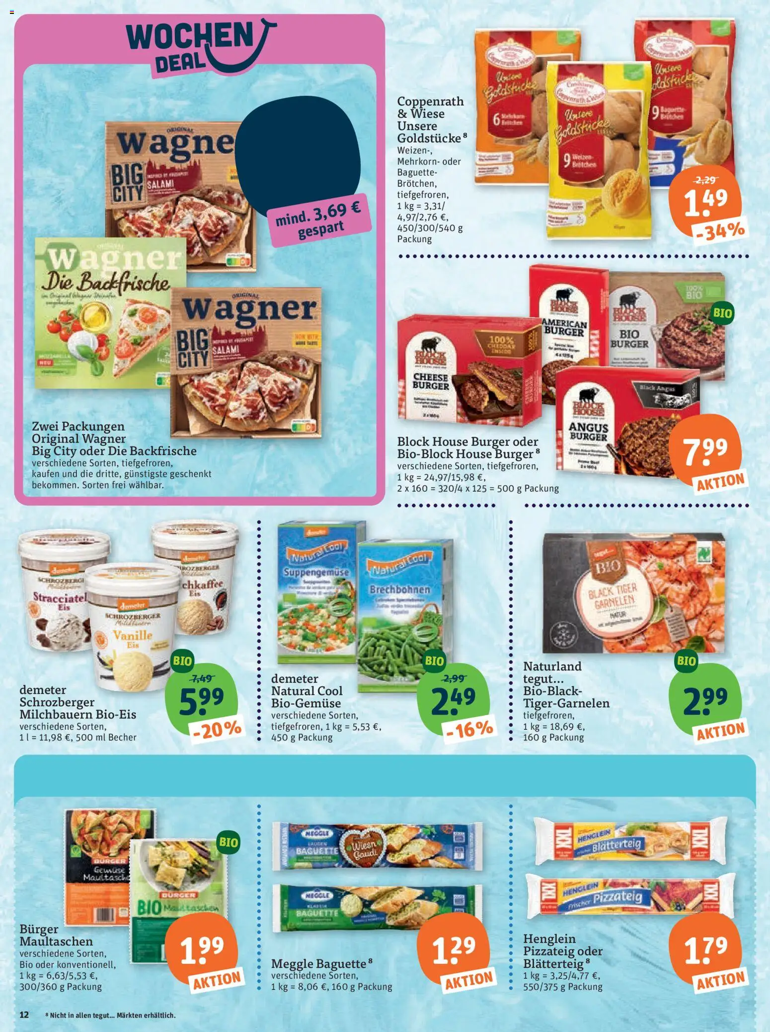 Vorschau von dem Prospekt des Geschäftes Tegut, gültig ab dem 07.09.2026 - Burger, Baguette, Garnelen, Maultaschen, Salami, Vanille, Tiger garnelen