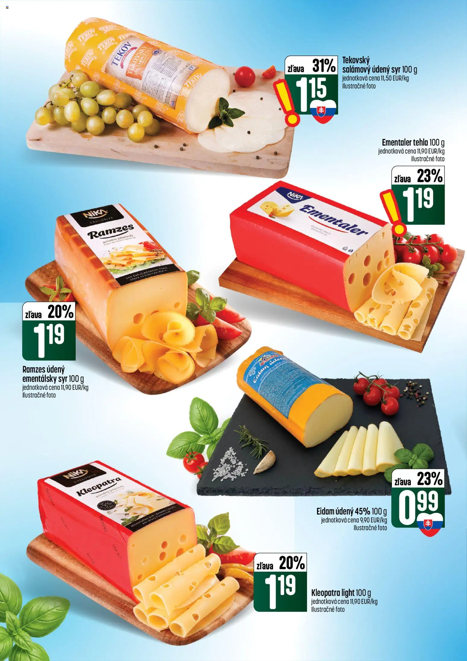 Náhľad COOP Jednota letáku platného od 08.10.2026 - Syr, Eidam