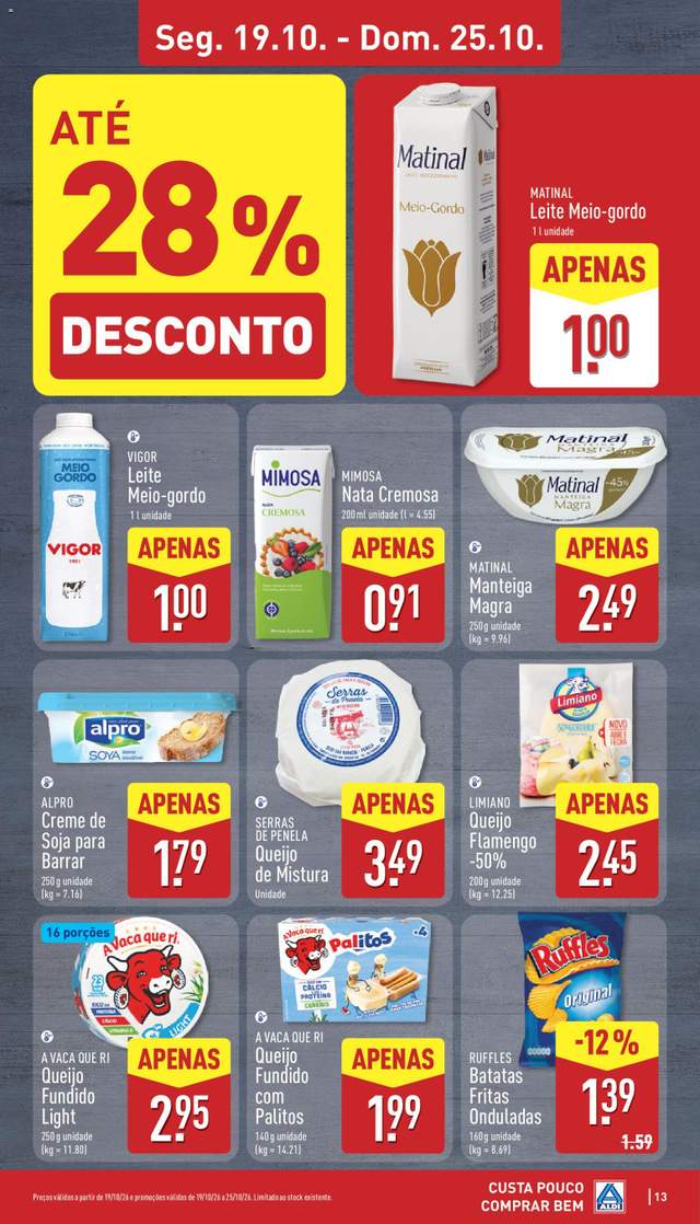 Novo folheto Aldi a partir de 19/10