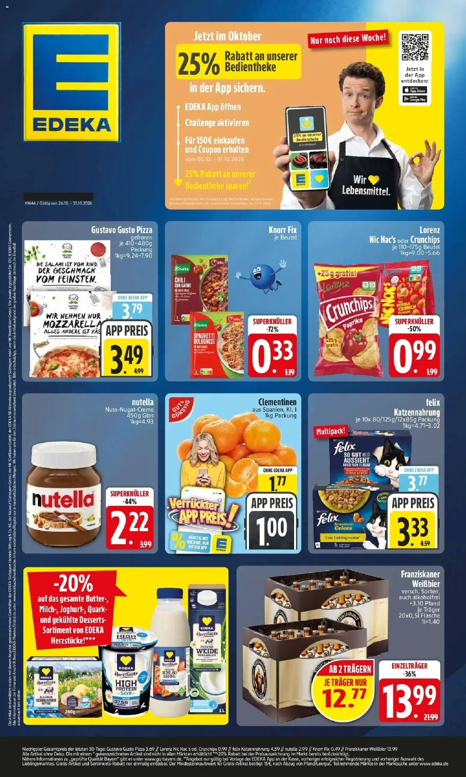 Vorschau von dem Prospekt des Geschäftes Edeka, gültig ab dem 26.10.2026