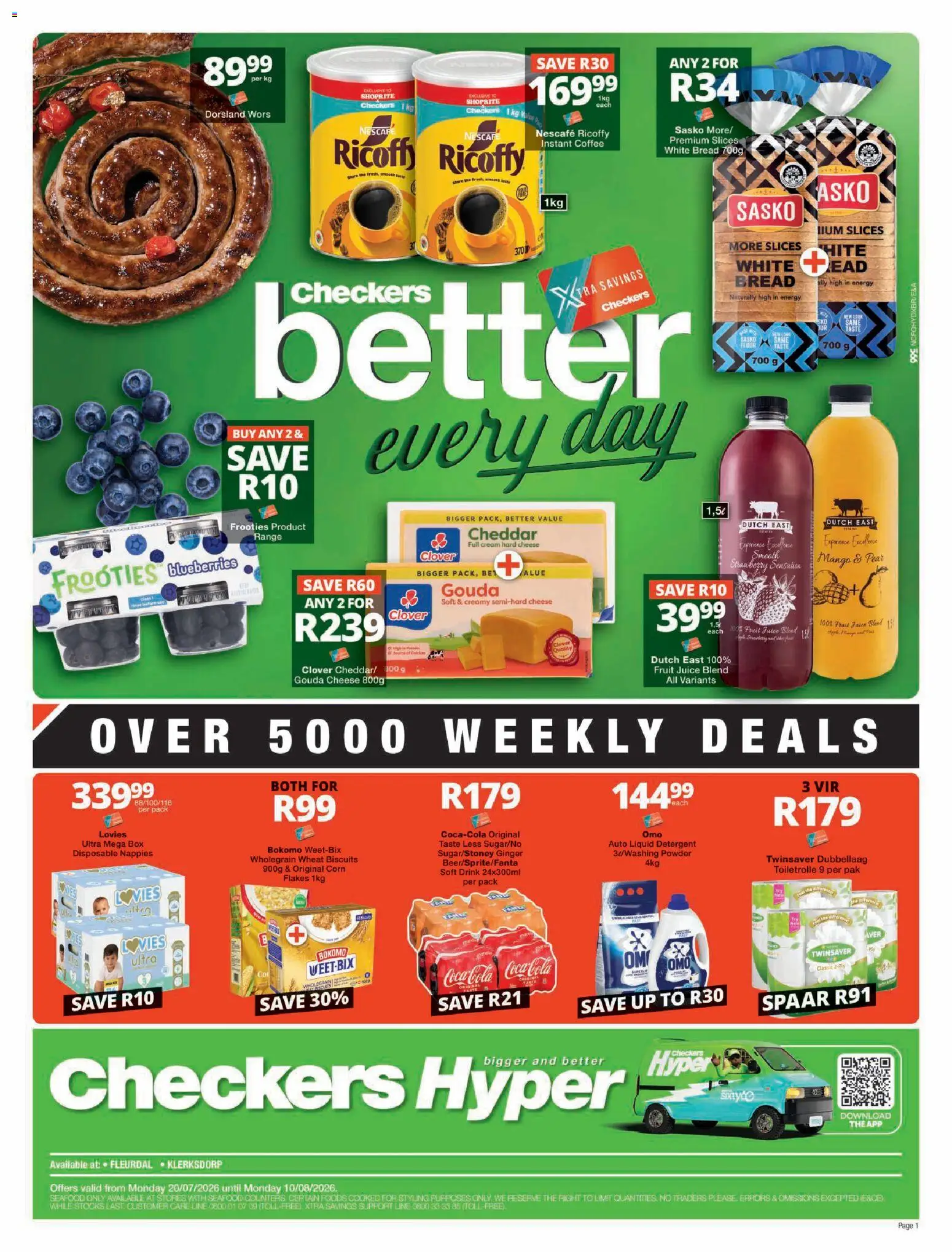 Preview of Checkers flyer valid from 20/07/2026