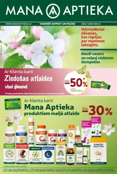 Skatīt Mana Aptieka akciju bukletu, derīgs no 01.05.2026.