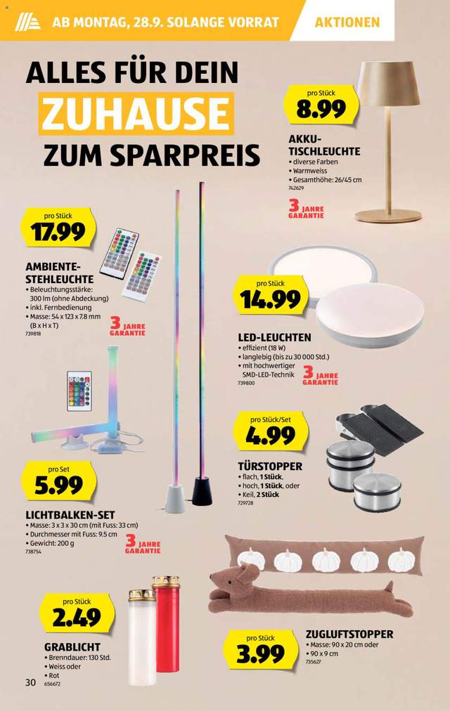 Neue Aldi Aktionen ab 24.09.