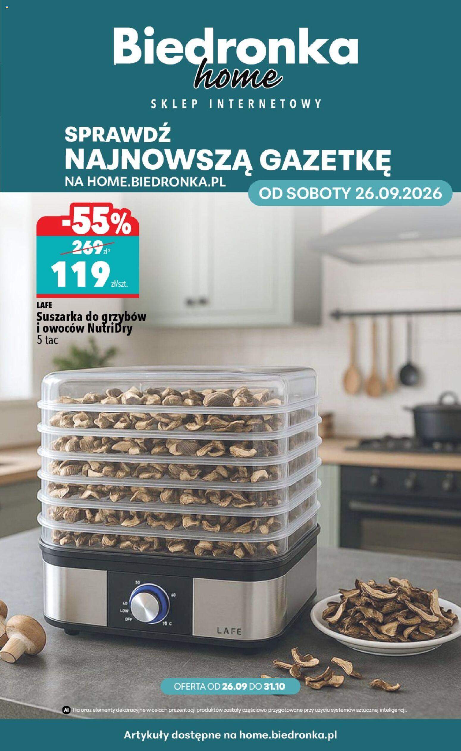 Nowa gazetka Biedronka 26.09.