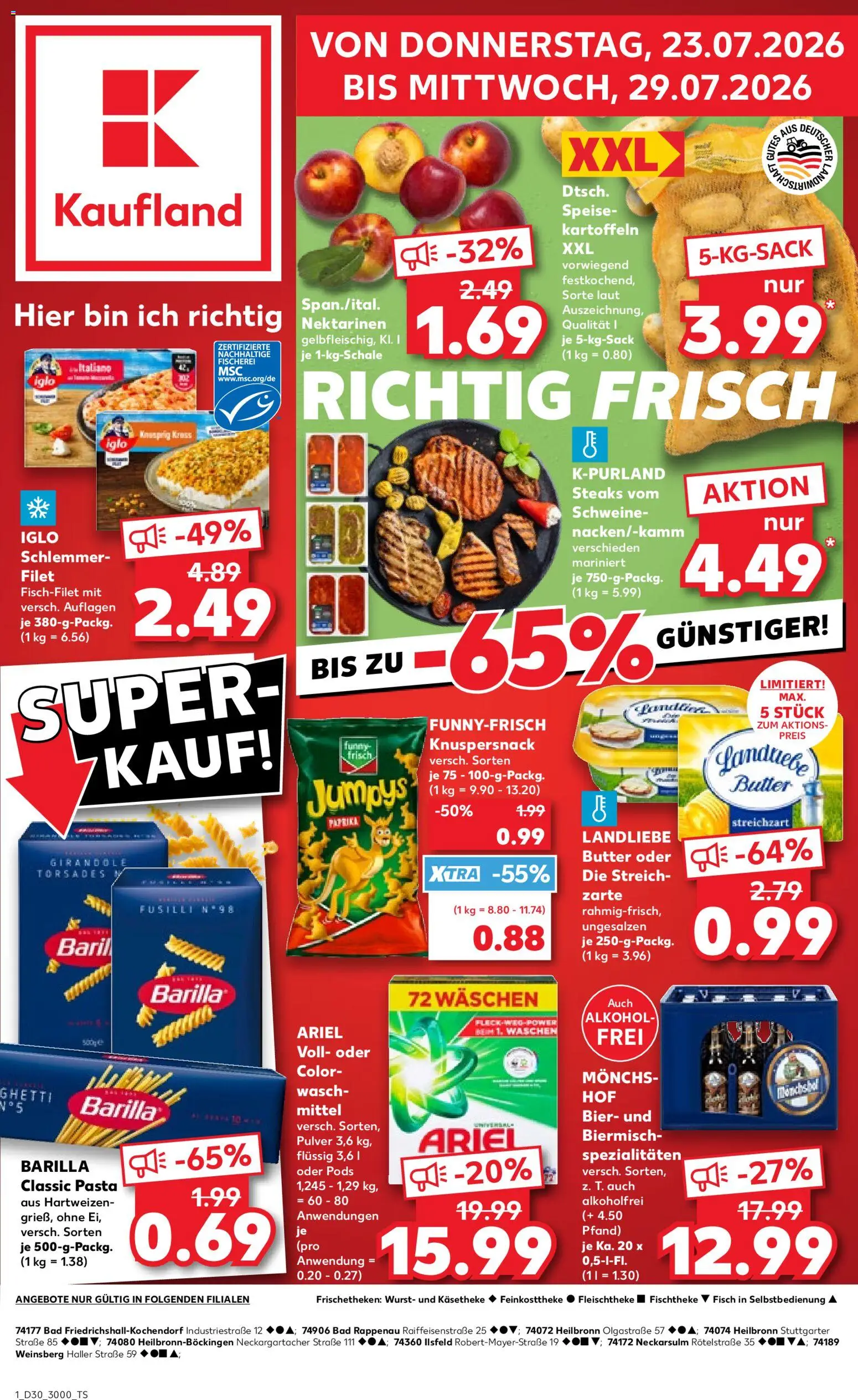 Voorbeeld van Kaufland DE -DE Folder van winkel Kaufland DE geldig vanaf 23-07-2026