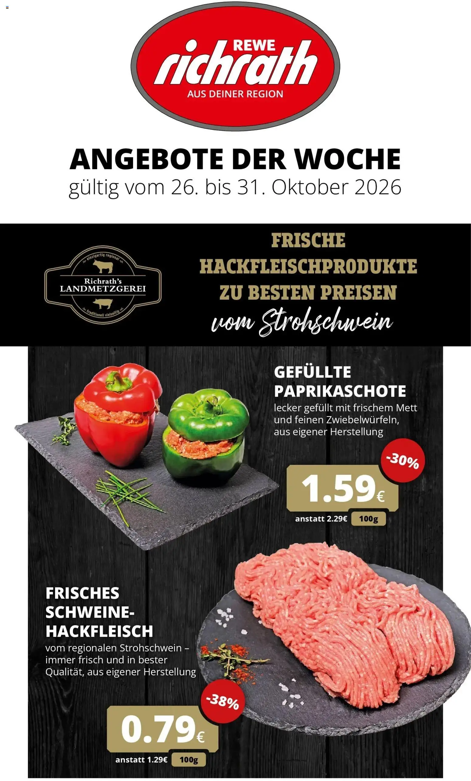 Vorschau von dem Prospekt des Geschäftes Rewe, gültig ab dem 26.10.2026