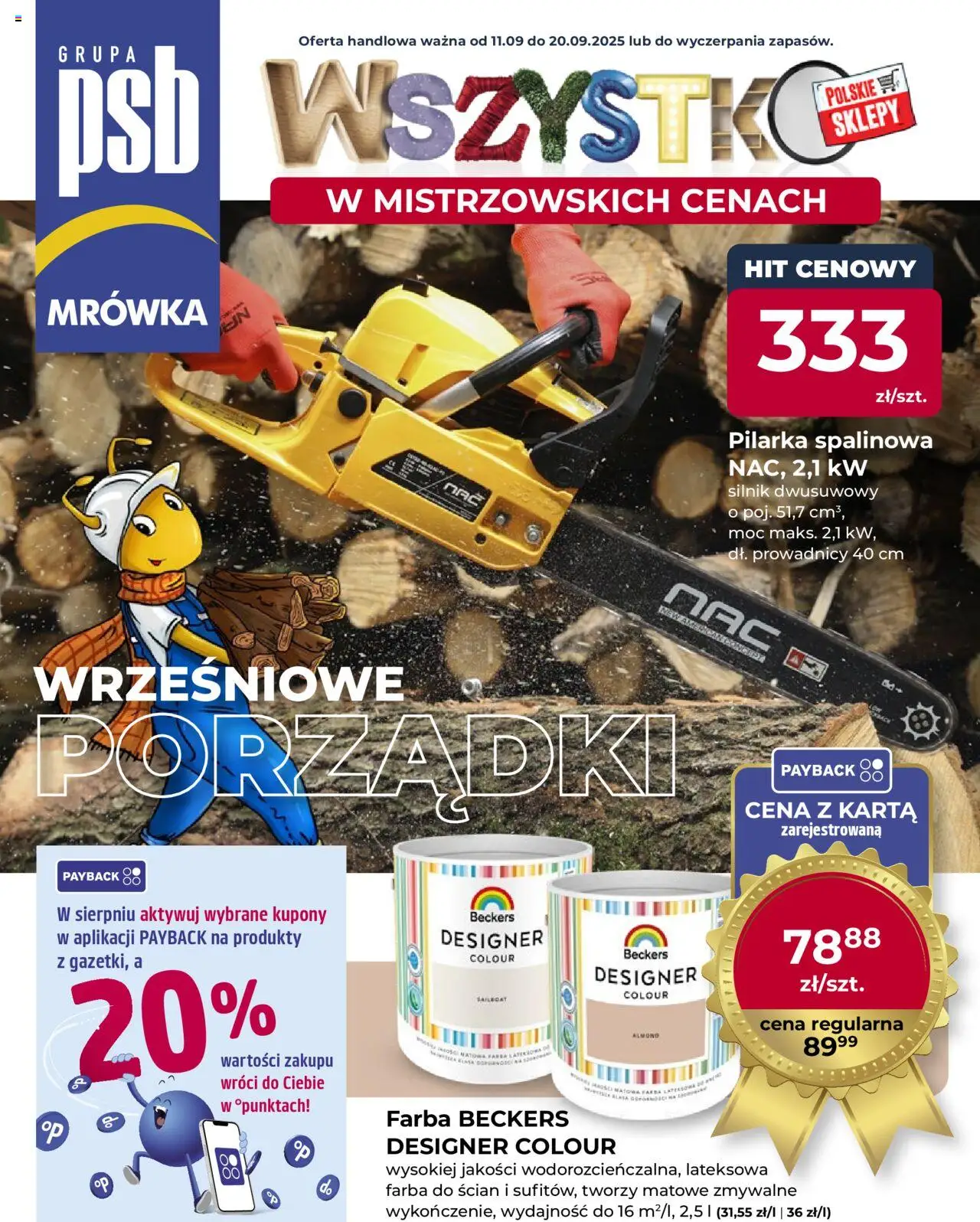 Pogląd gazetki "Gazetka" ze sklepu Mrówka ważnej od 11.09.2025 - Karta