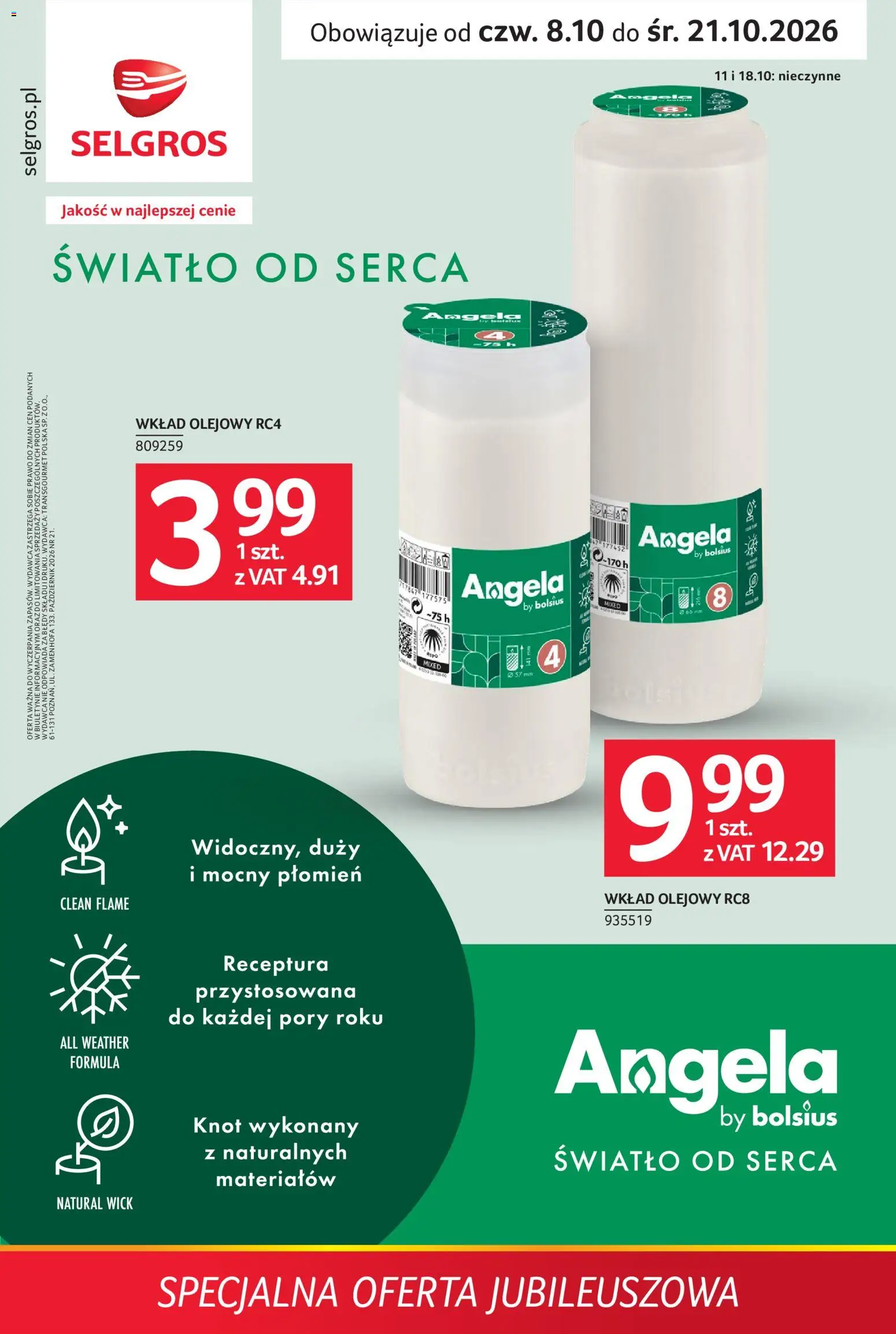 Pogląd gazetki "Selgros cash&carry gazetka - Specjalna Oferta Jubileuszowa" ze sklepu Selgros cash&carry ważnej od 08.10.2026