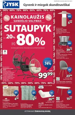 JYSK parduotuvės leidinio JYSK leidinys galiojančio nuo 2026.07.28 peržiūra