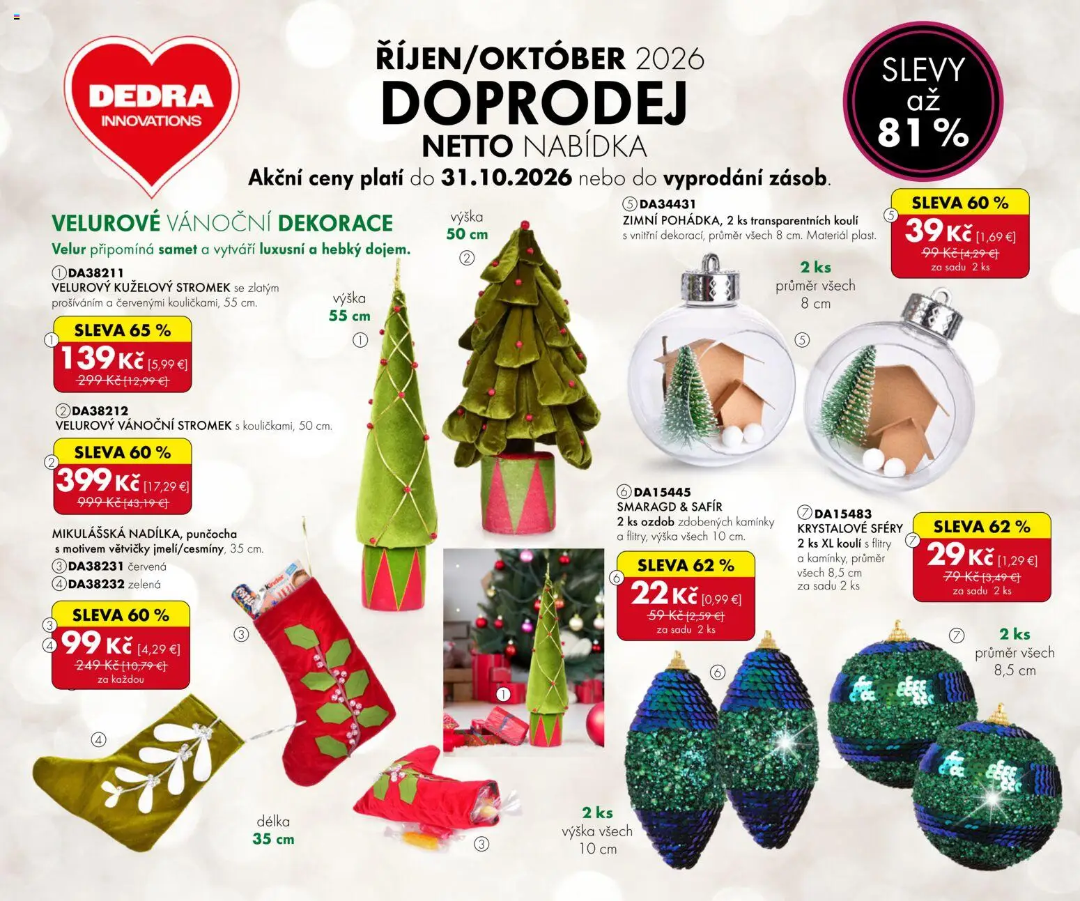 Náhľad Dedra letáku platného od 01.10.2026