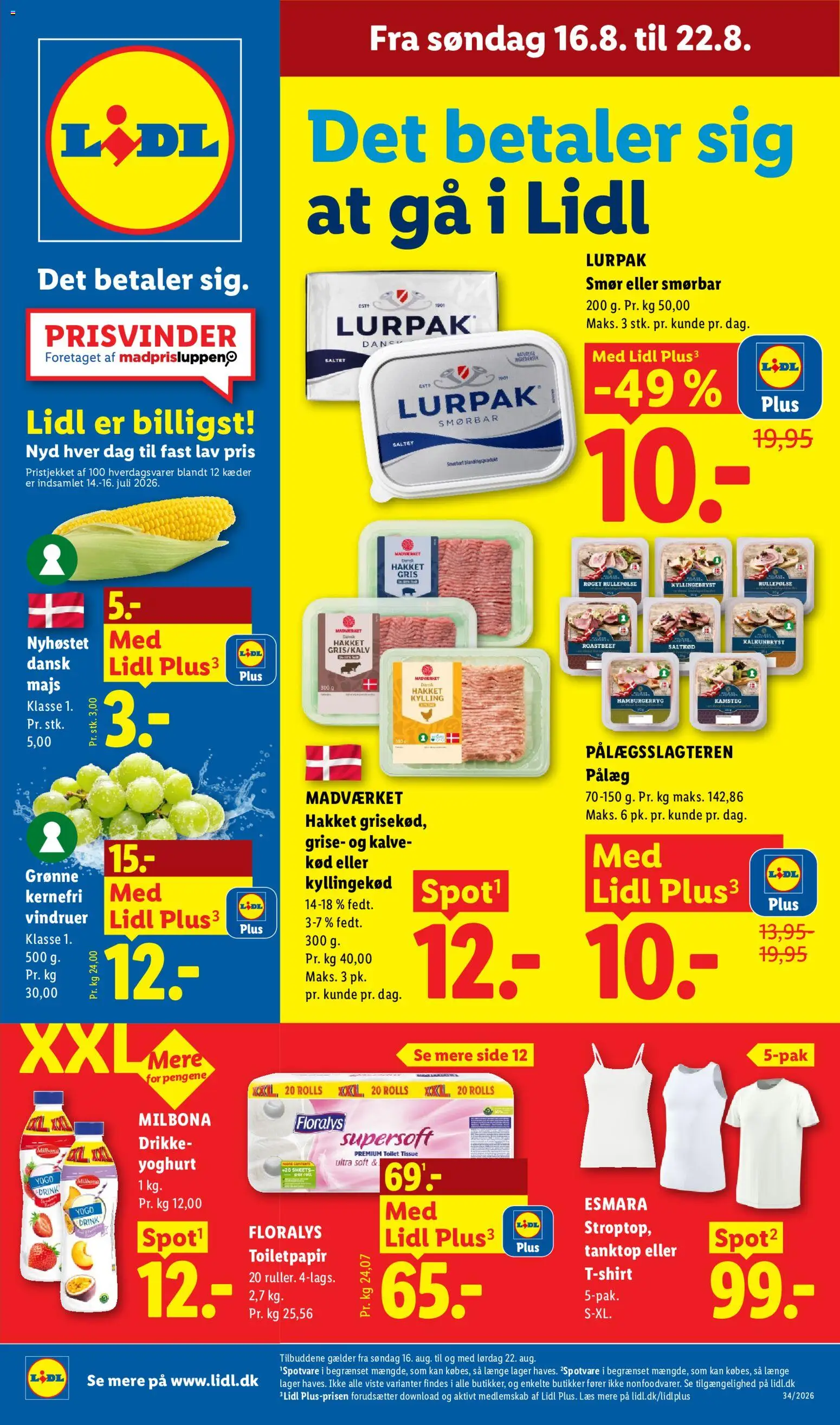 Eksempel på tilbudsavis Lidl - Tilbudsavis fra butik Lidl gyldig fra 16/08/2026